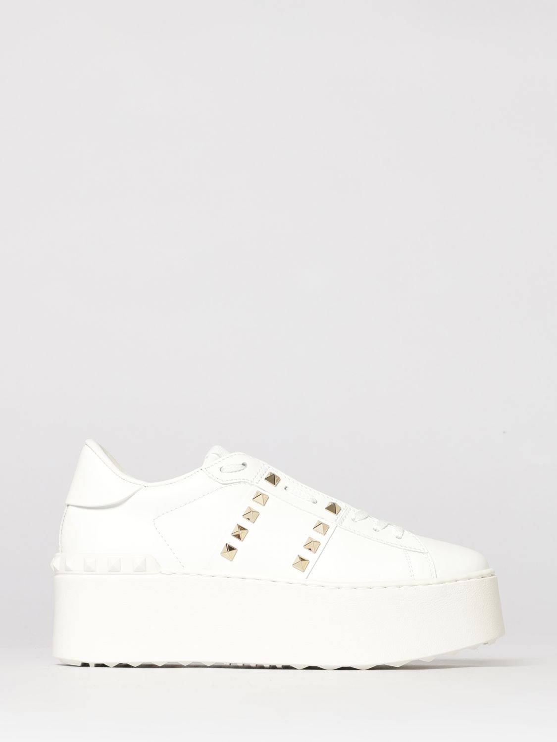rockstud untitled platform leather sneakers