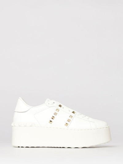rockstud untitled platform leather sneakers