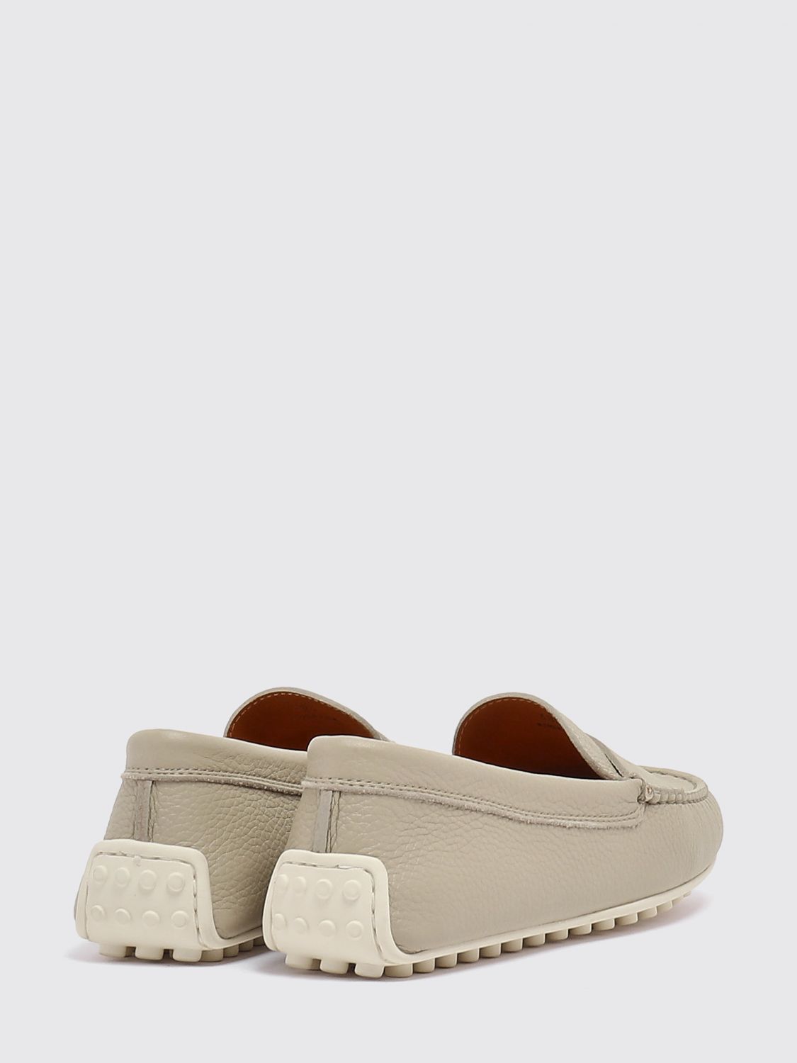 gommino hammered leather loafers