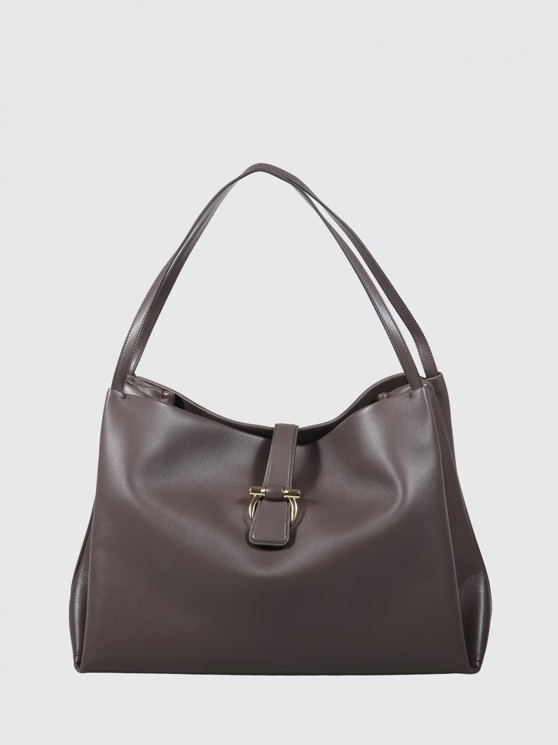 FERRAGAMO OS calf leather tote shoulder bag