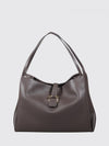 calf leather tote shoulder bag