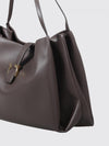 calf leather tote shoulder bag