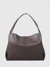 calf leather tote shoulder bag