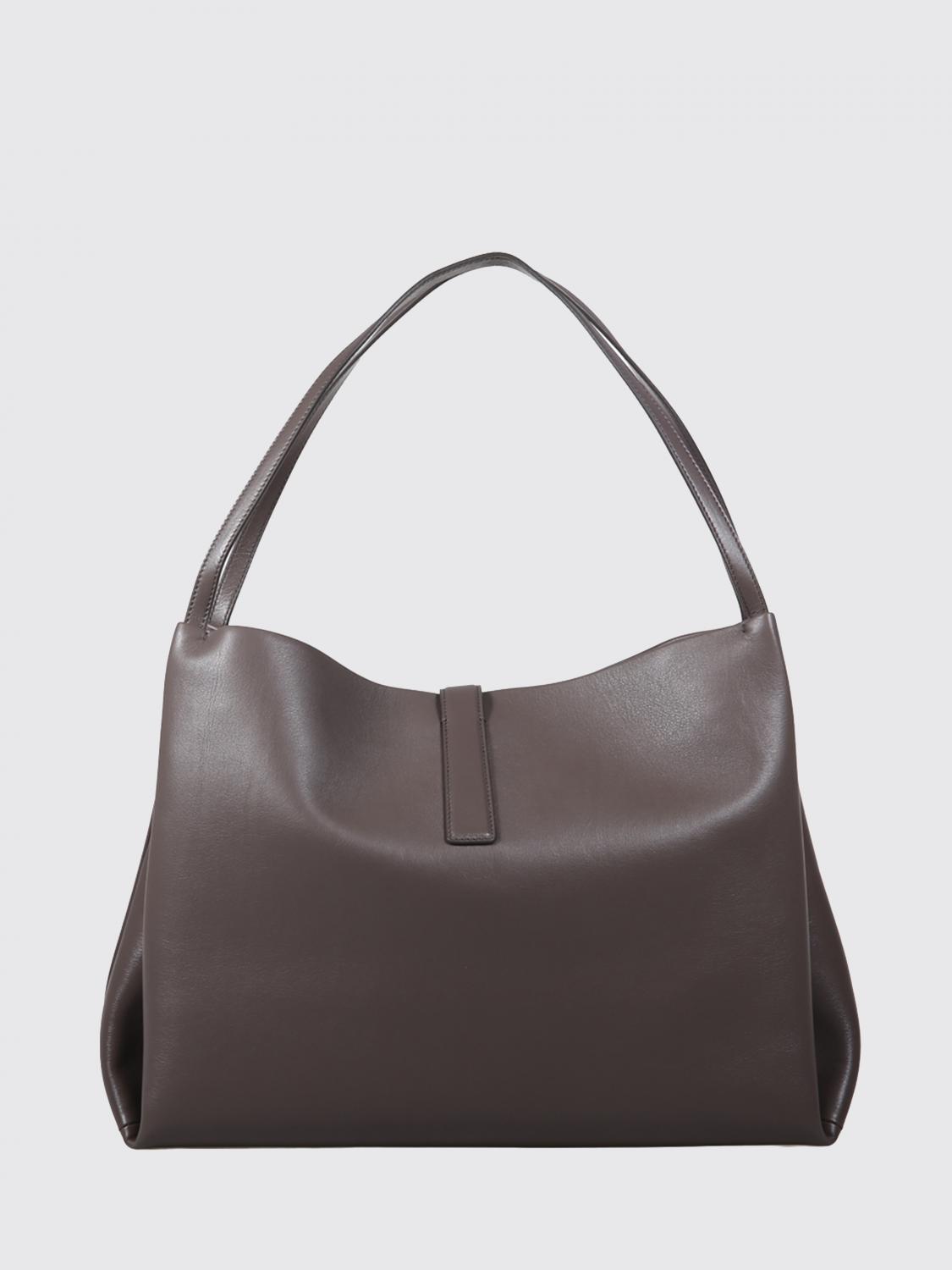 calf leather tote shoulder bag