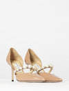 aurelie patent leather pumps with synthetic pearls