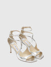 azia sandal in laminated leather