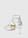 azia sandal in laminated leather