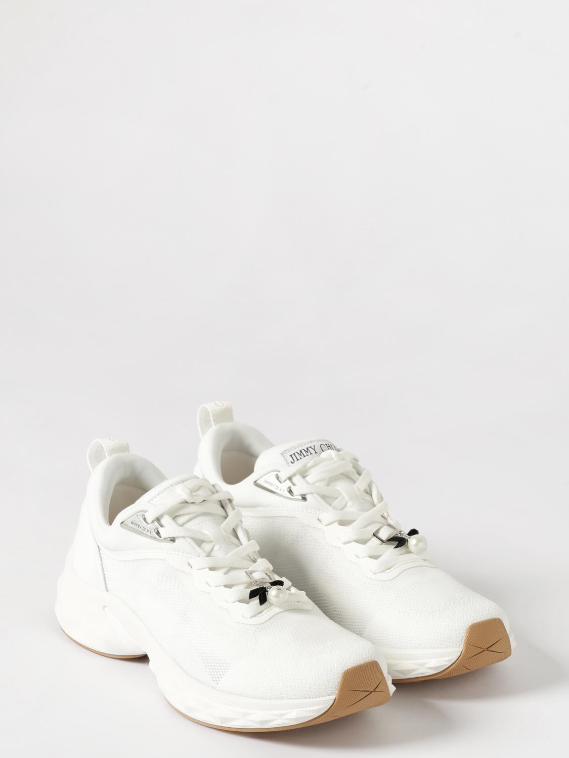 diamond run f stretch knit and leather sneakers