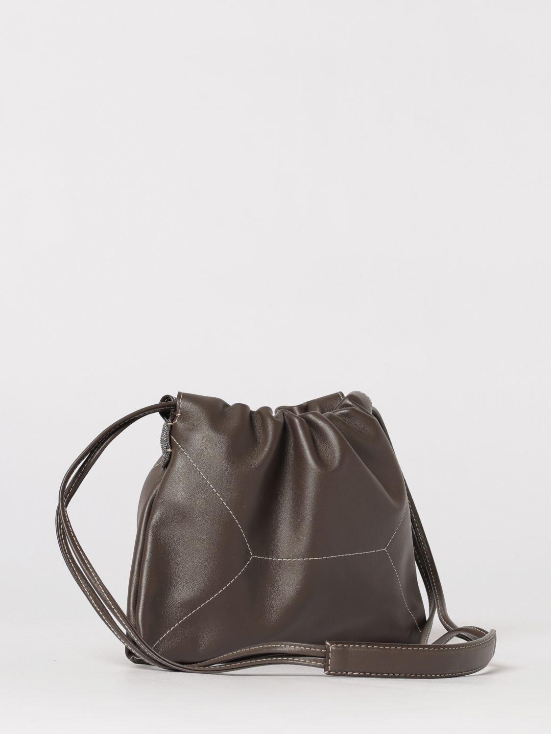 smooth calfskin bucket bag
