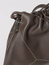 smooth calfskin bucket bag
