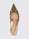 gg jacquard monogram canvas slingback