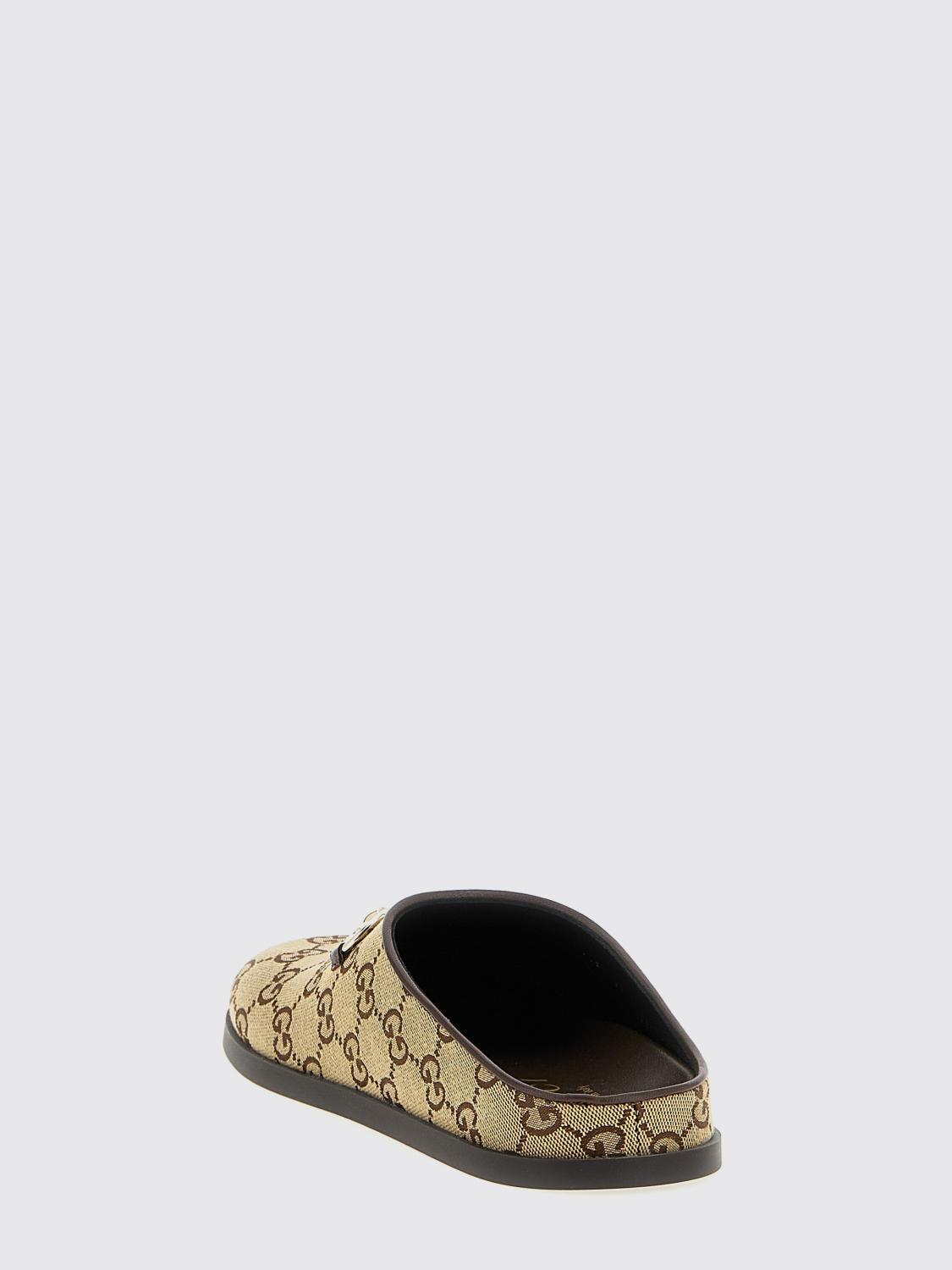 gg jacquard monogram canvas sabot