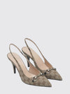 gg jacquard monogram canvas slingback