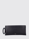 aura leather clutch