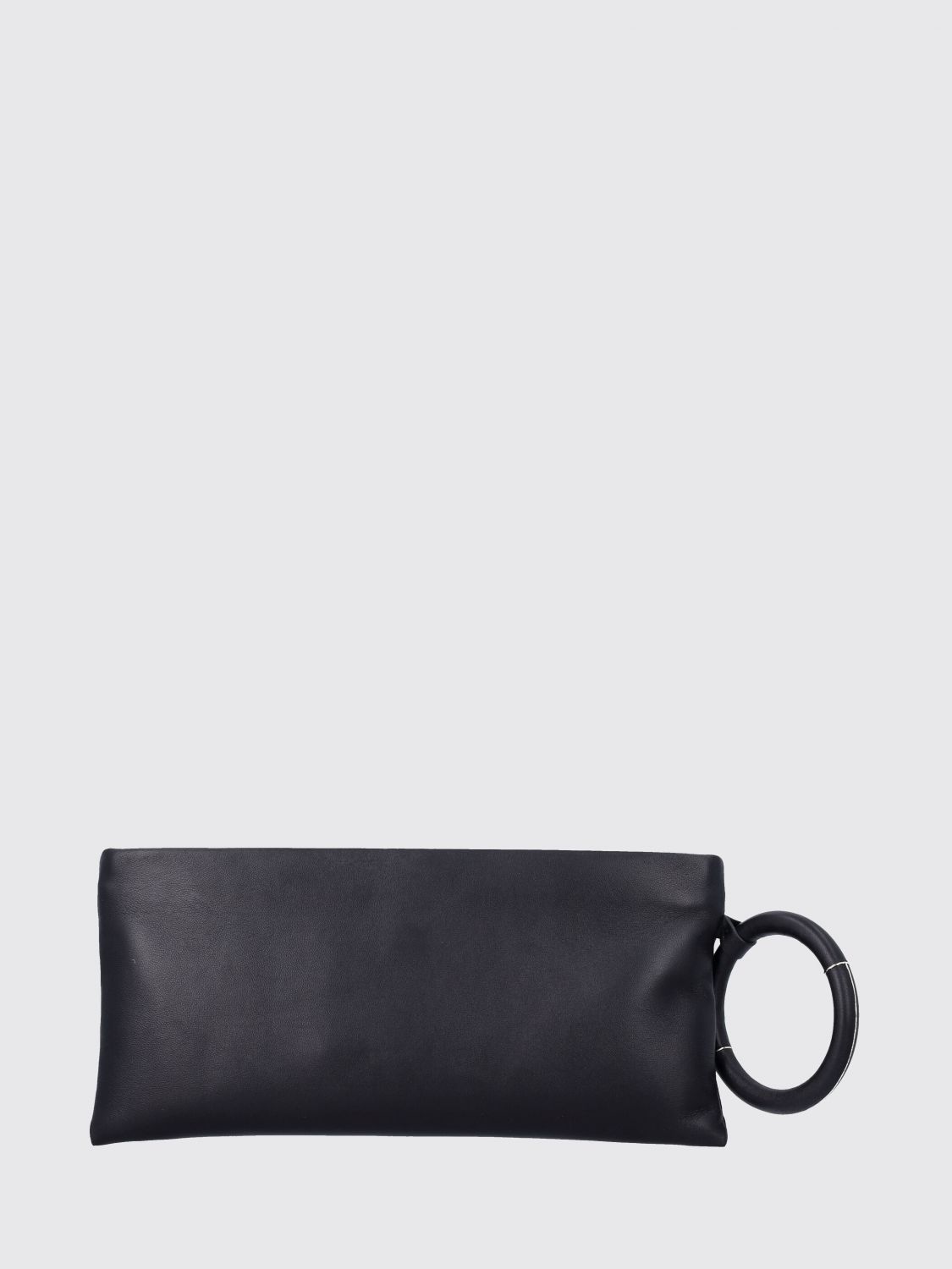 aura leather clutch
