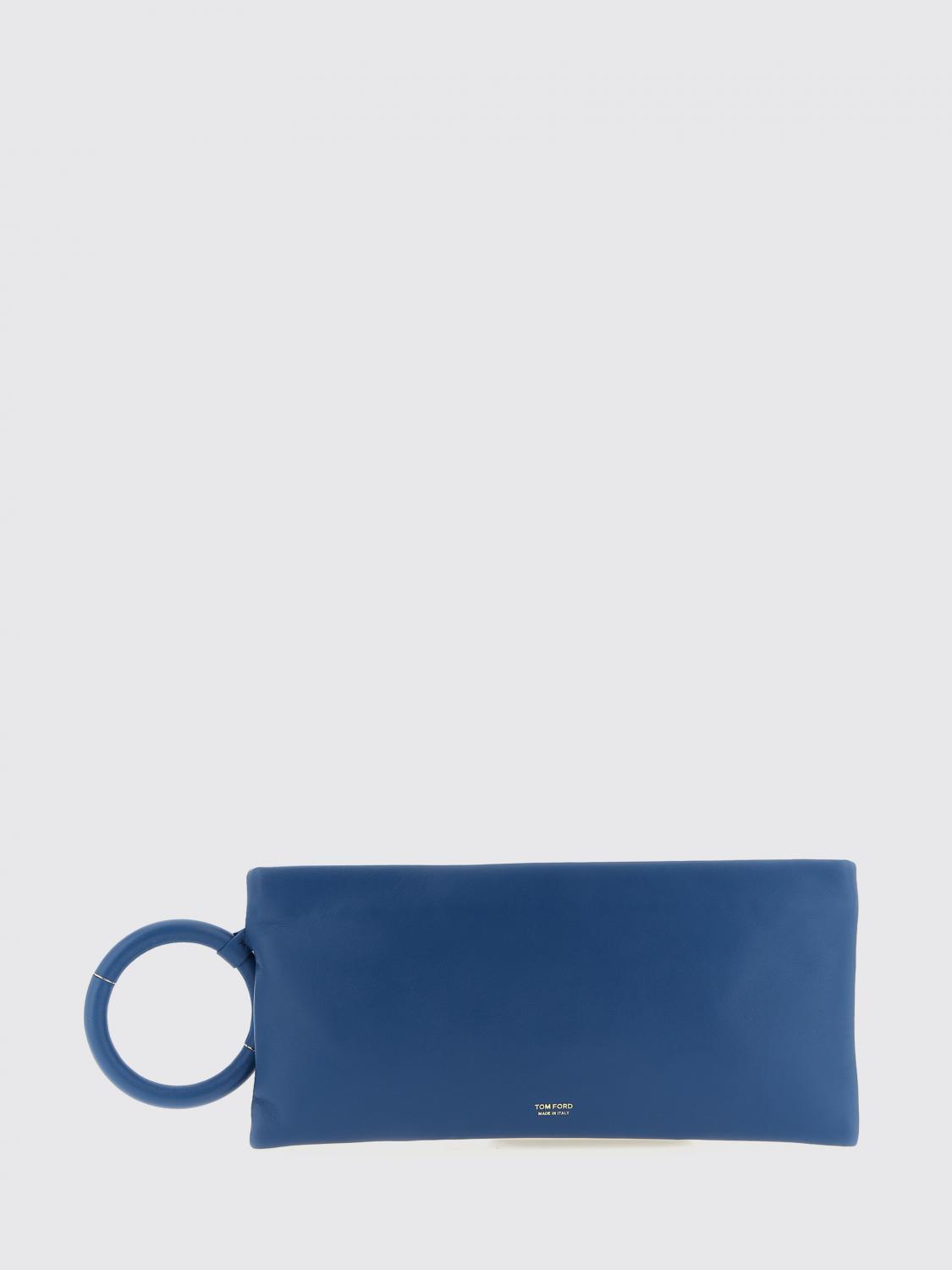 aura leather clutch