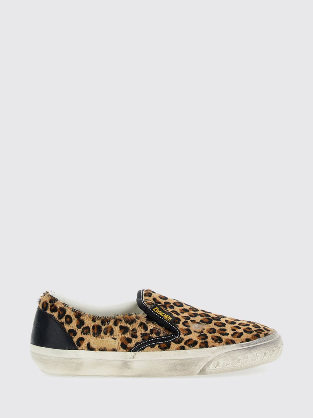 GOLDEN GOOSE 36 slip on animal print pony skin used effect sneakers
