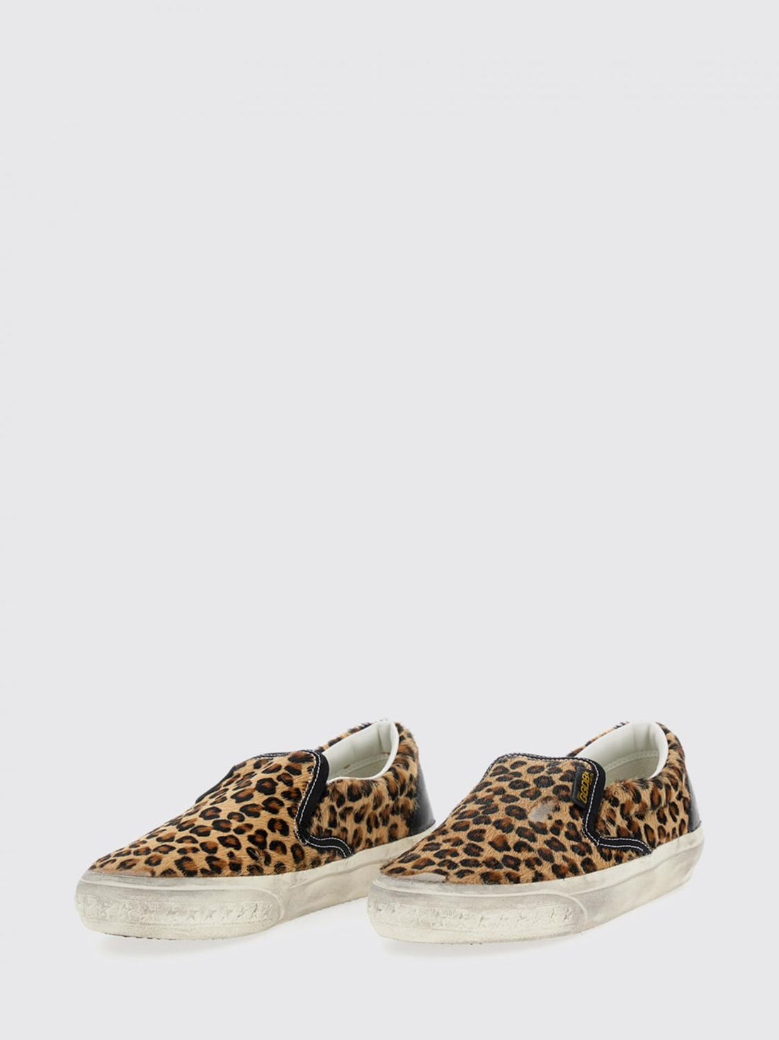 GOLDEN GOOSE 36 slip on animal print pony skin used effect sneakers