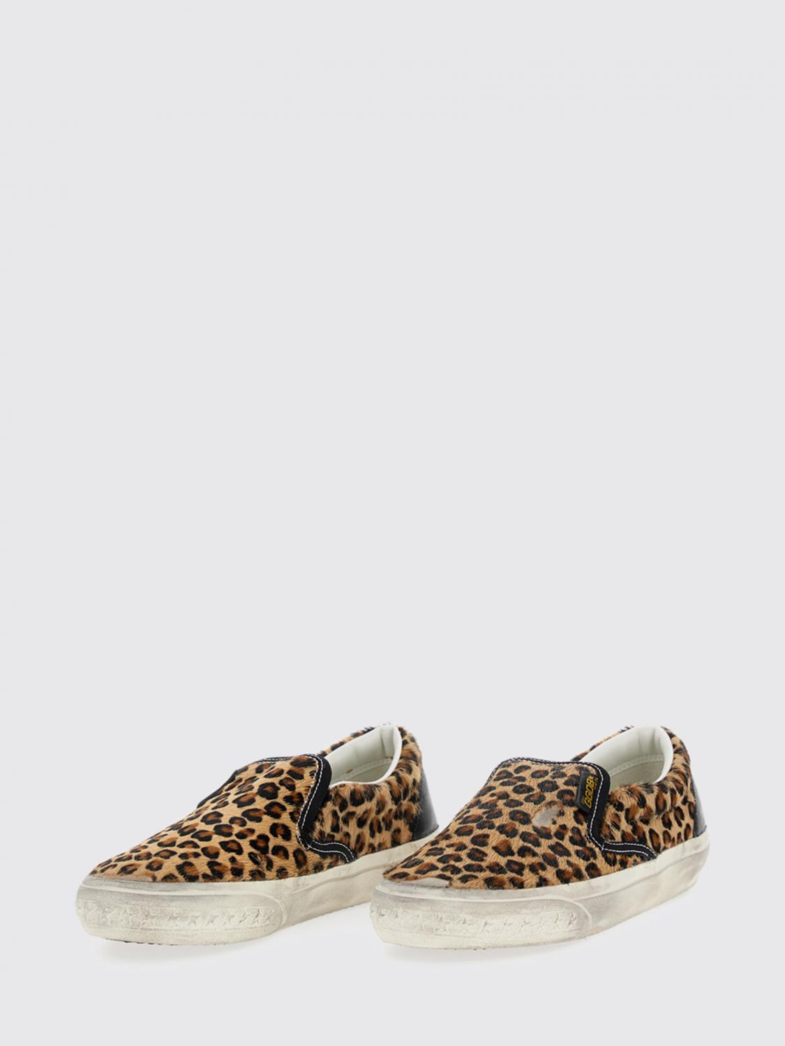 slip on animal print pony skin used effect sneakers