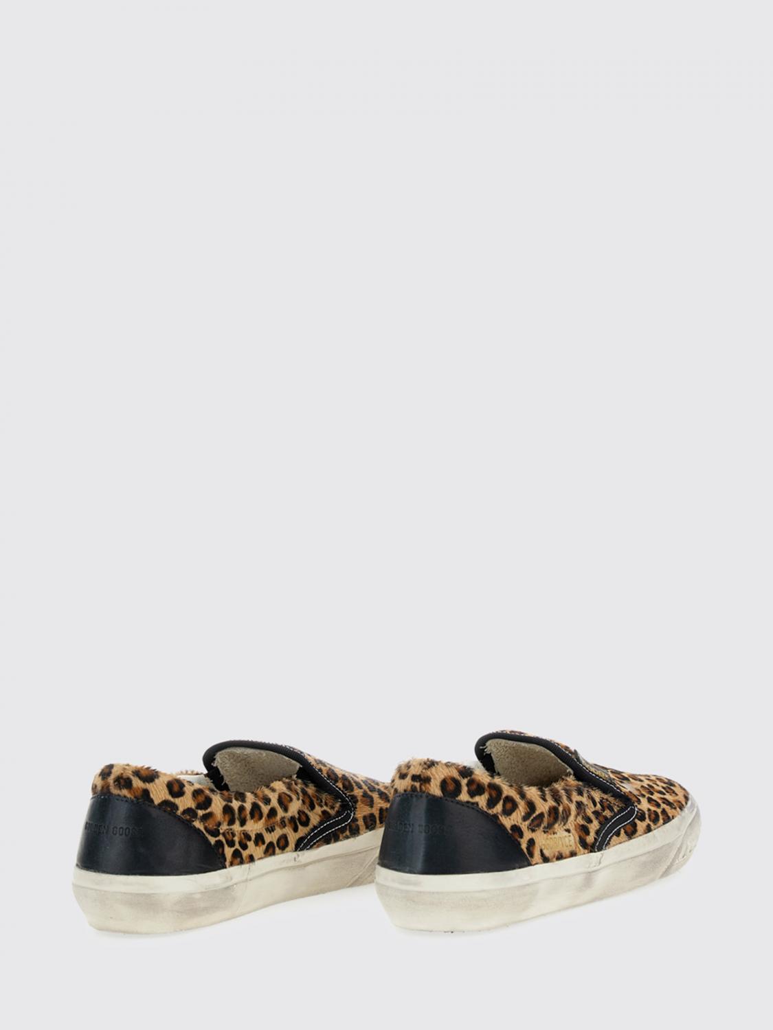 slip on animal print pony skin used effect sneakers