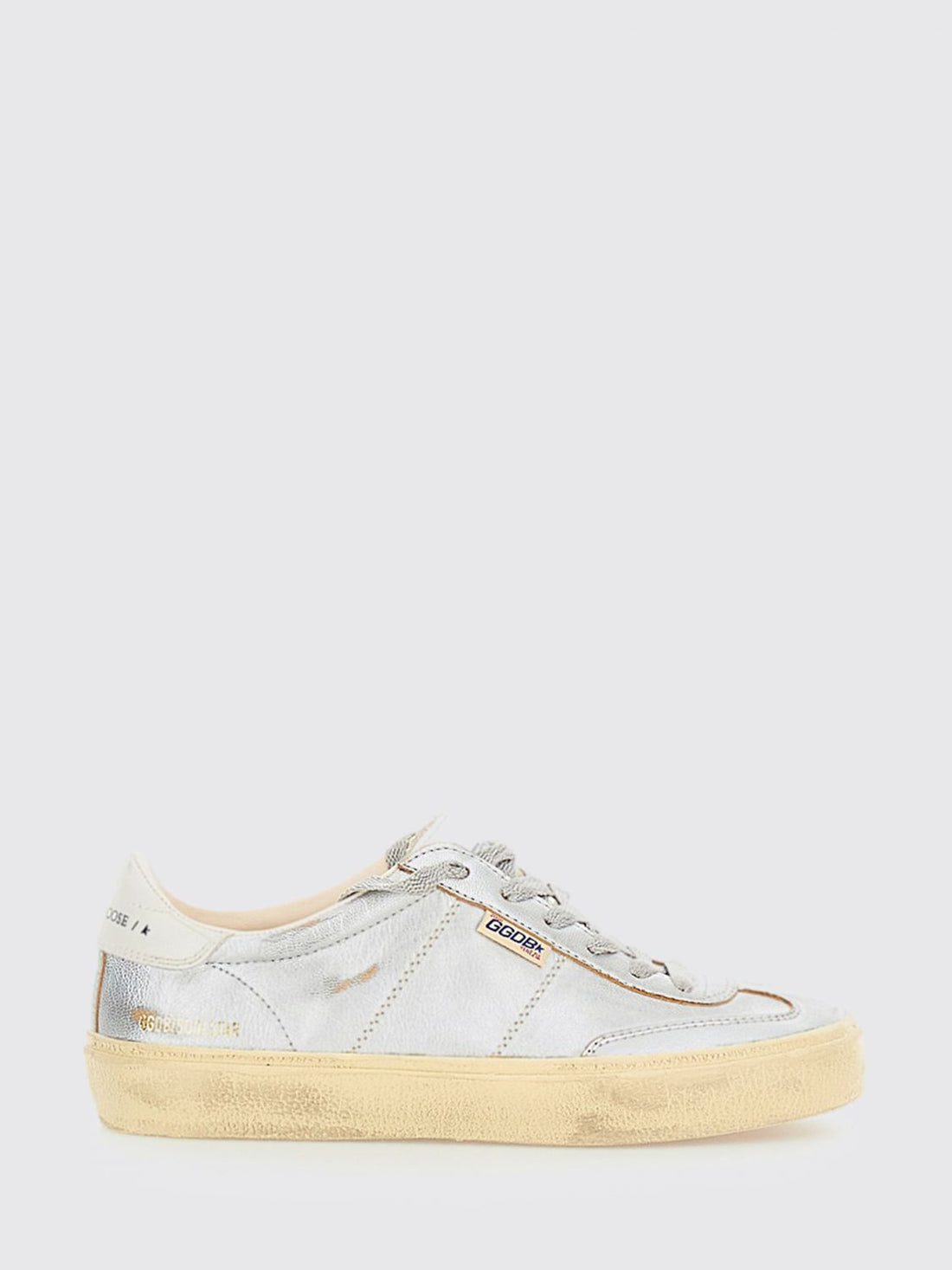 GOLDEN GOOSE 35 used effect laminated leather soul star sneakers