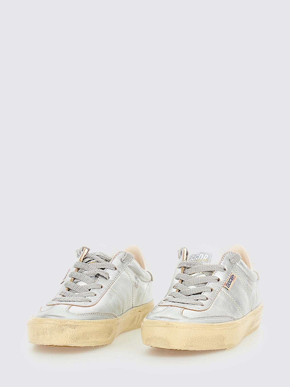 used effect laminated leather soul star sneakers