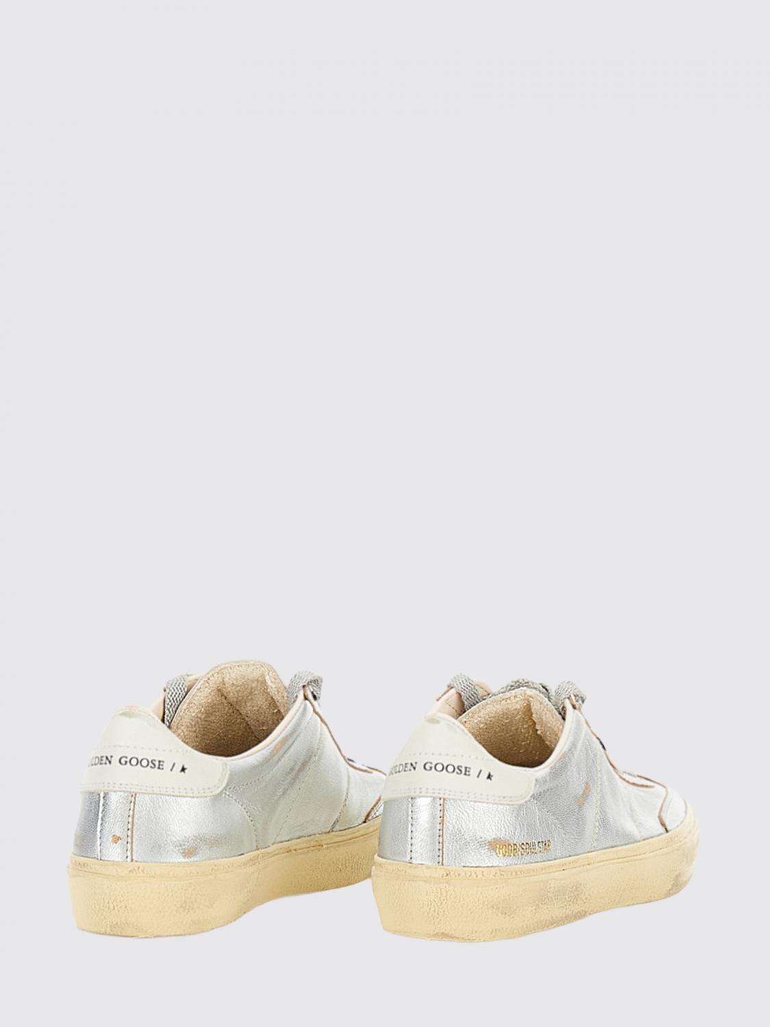 used effect laminated leather soul star sneakers