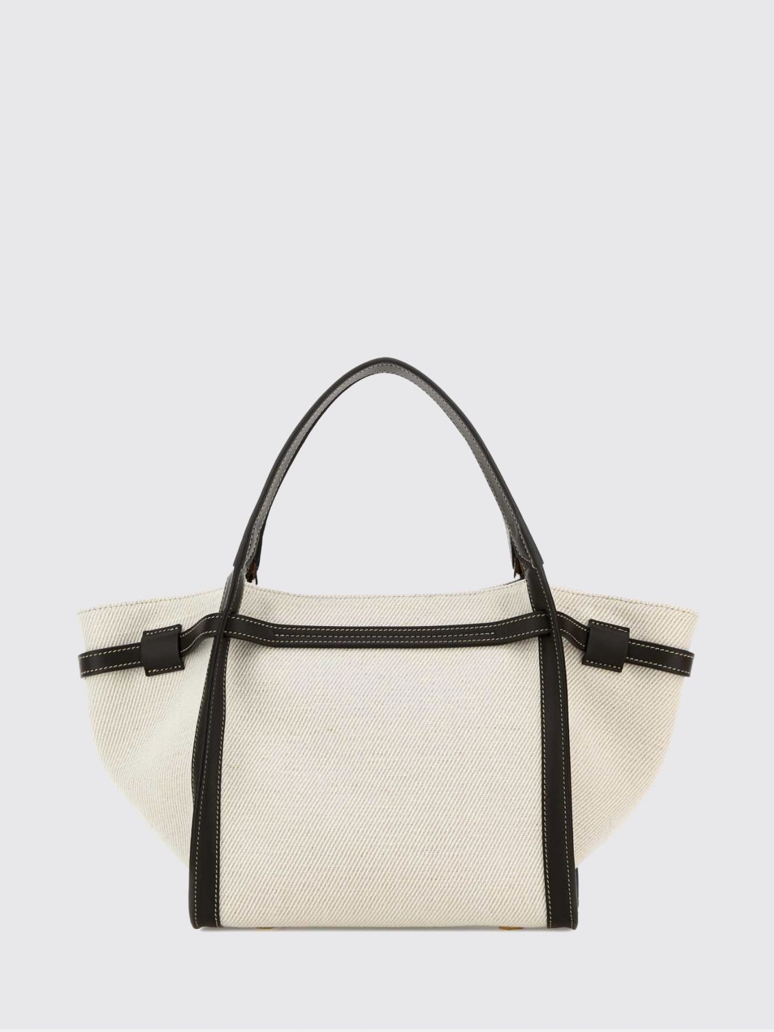 t timeless denim and leather bag