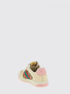 screener sneakers in leather and gg jacquard canvas