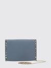 rockstud grained leather bag