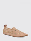chloé rita canvas ballerinas with studs
