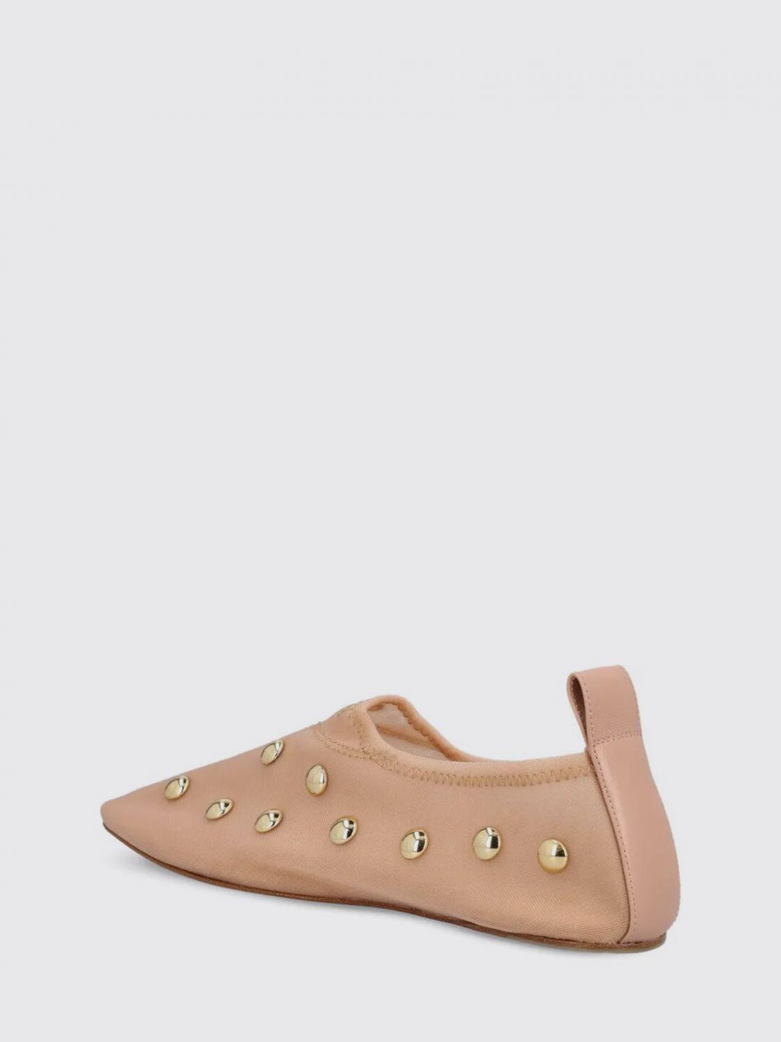 chloé rita canvas ballerinas with studs