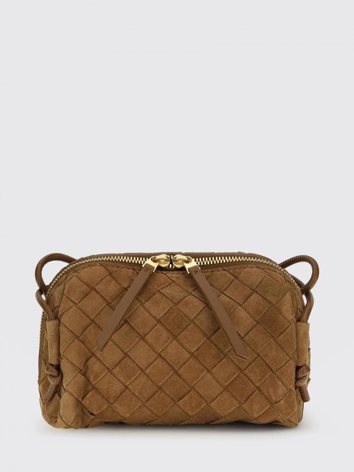concert woven leather pouch