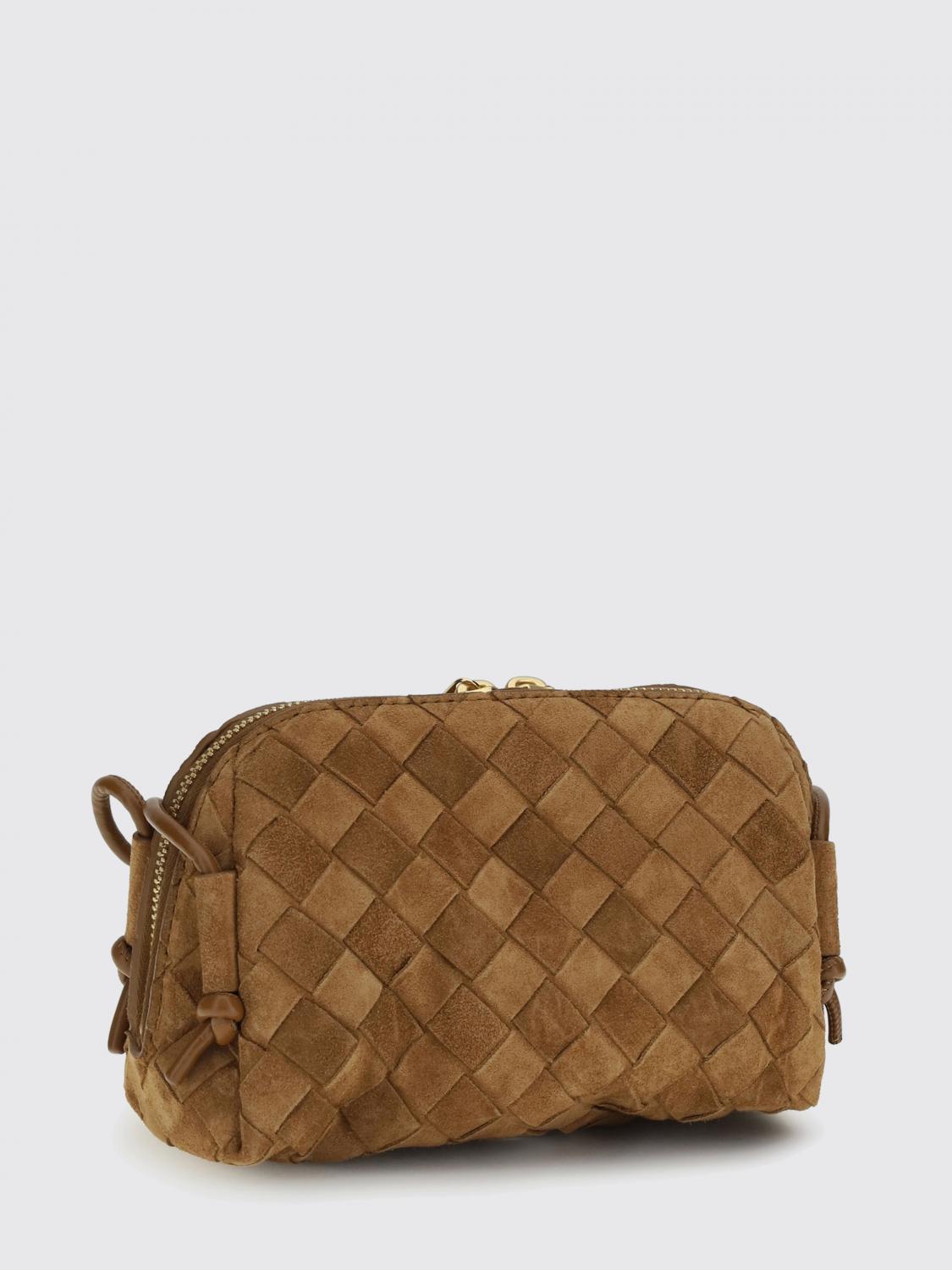 concert woven leather pouch
