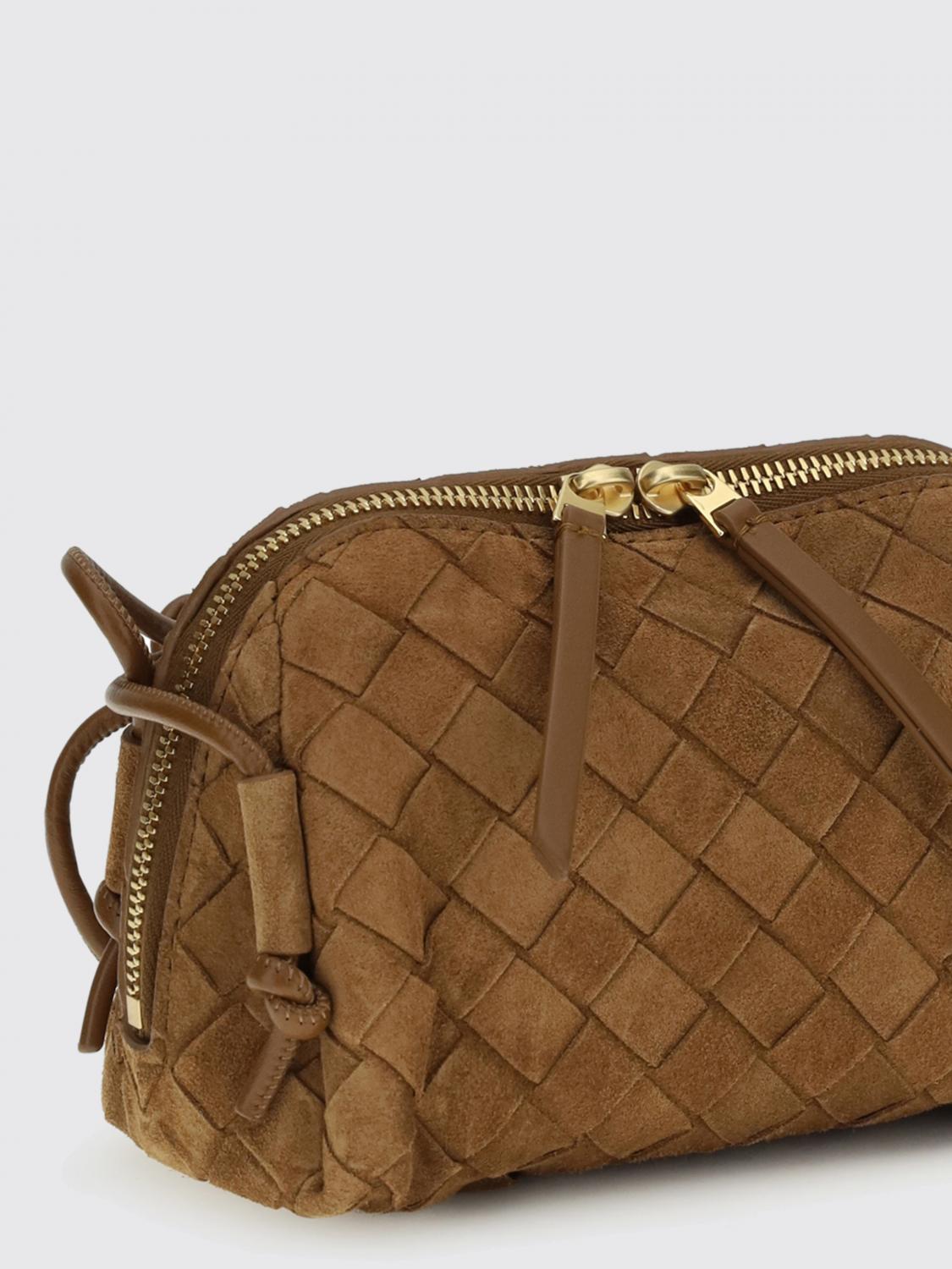 concert woven leather pouch