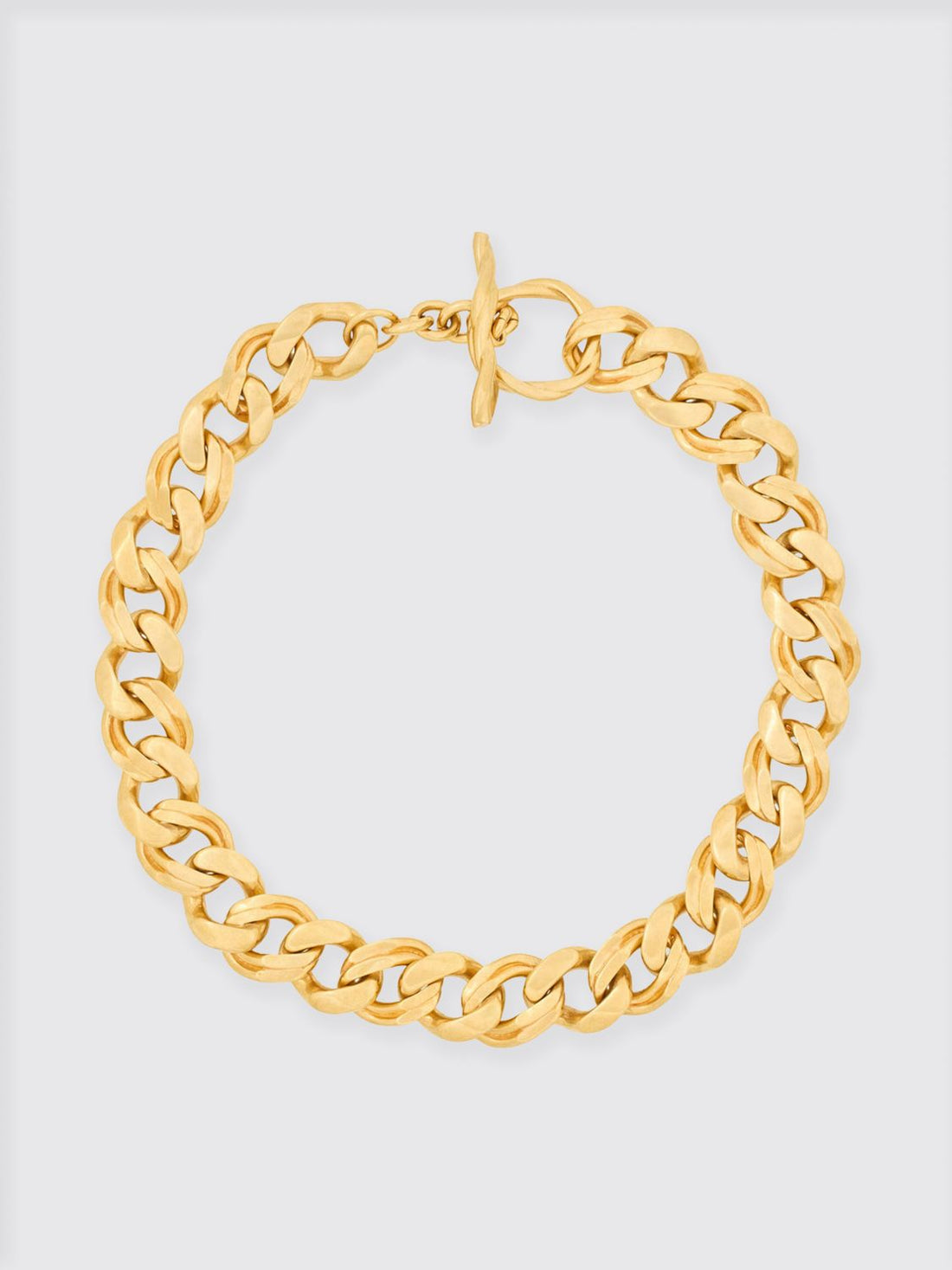 SAINT LAURENT OS brass necklace