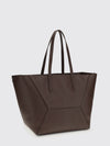 bc duo shoulder bag in hammered leather