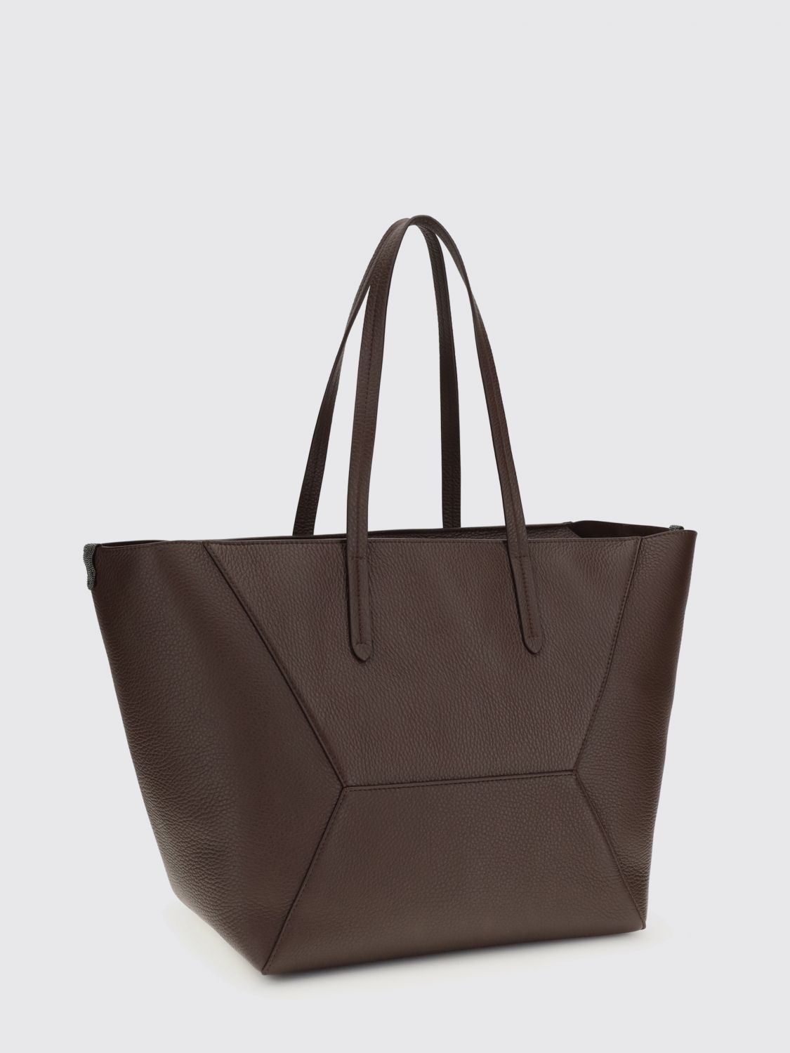 bc duo shoulder bag in hammered leather