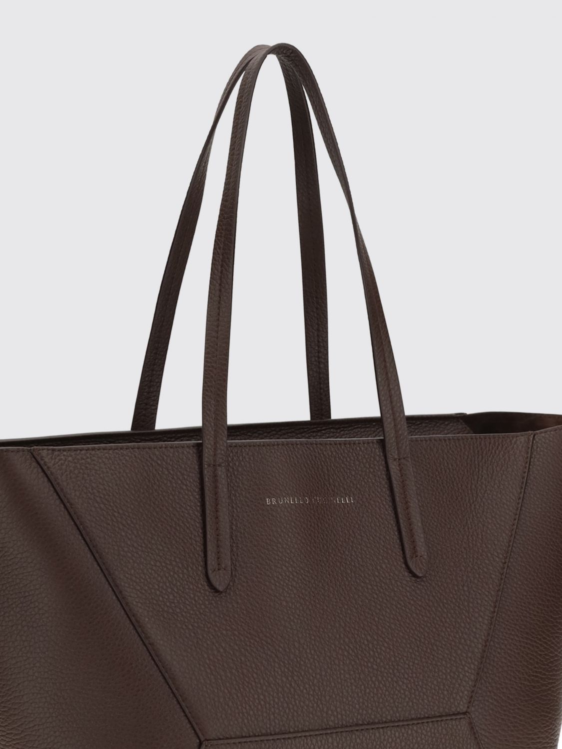 bc duo shoulder bag in hammered leather