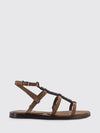 suede sandals with monile