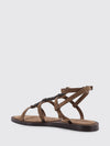 suede sandals with monile
