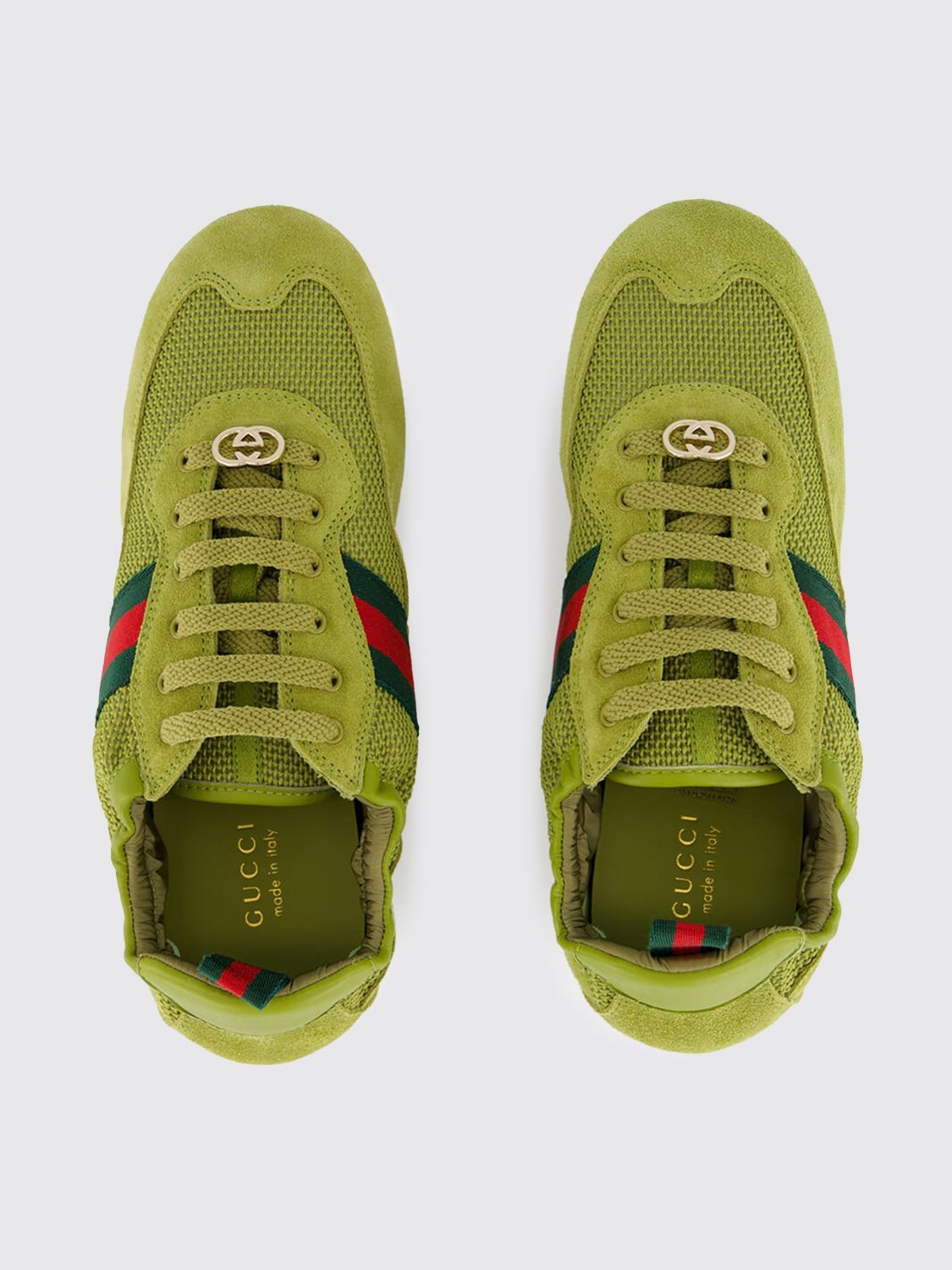 shift suede and mesh sneakers
