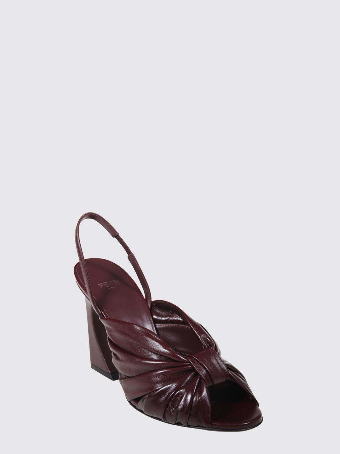 arco draped nappa sandals
