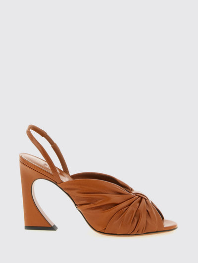 arco draped nappa sandals