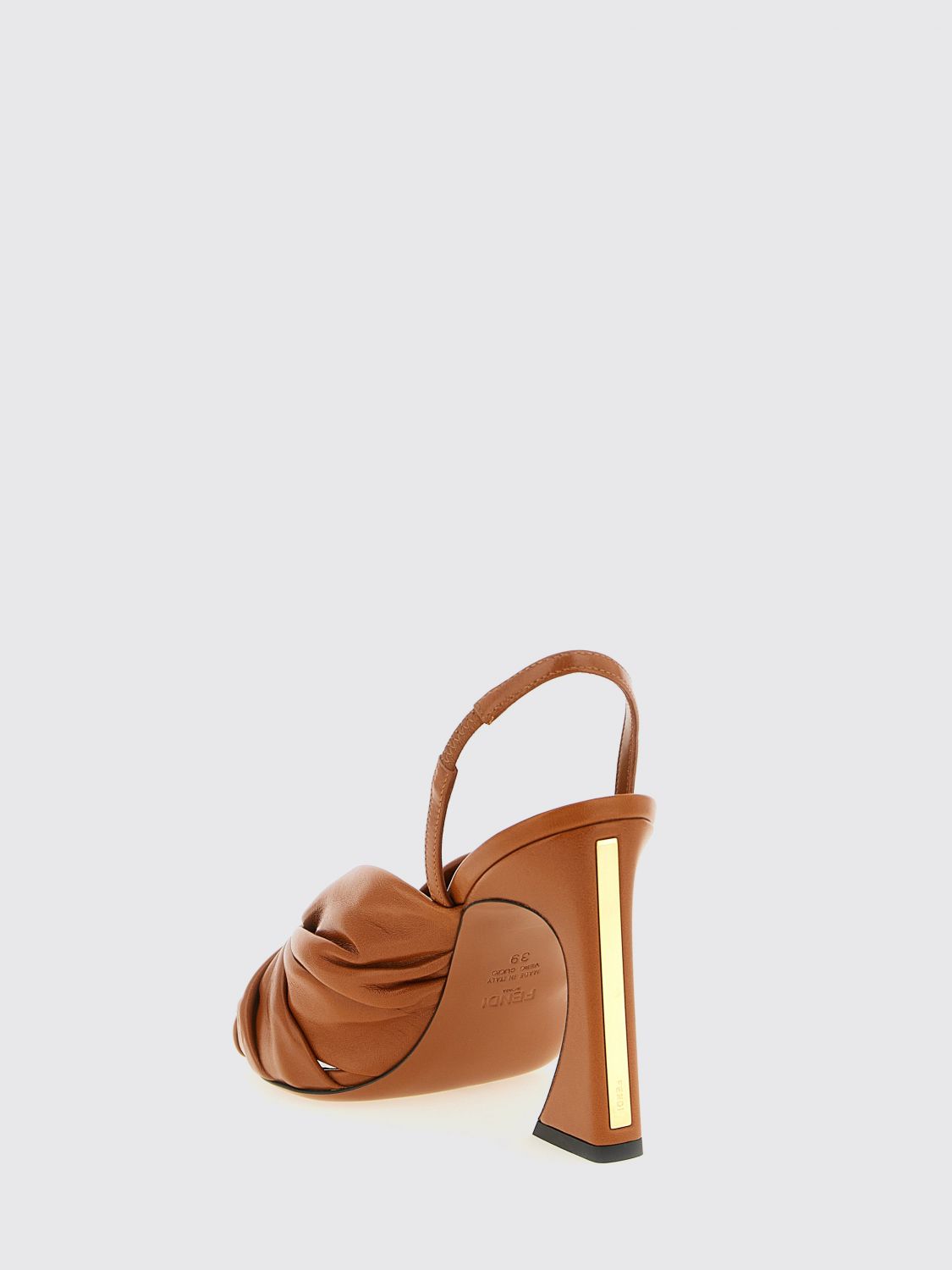 arco draped nappa sandals