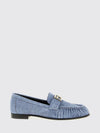 baguette cotton denim loafers