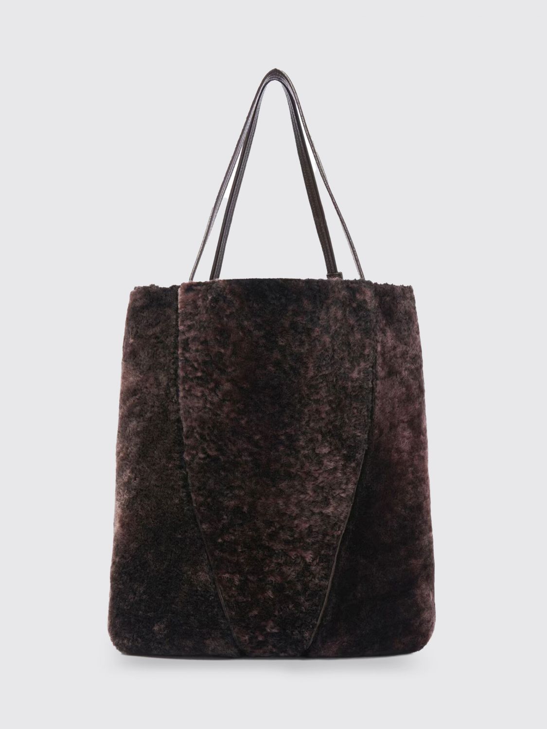 spin shearling bag chloé