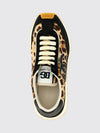 dg cushion sneakers in suede and animal print nylon