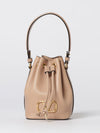 vlogo signature leather bucket bag