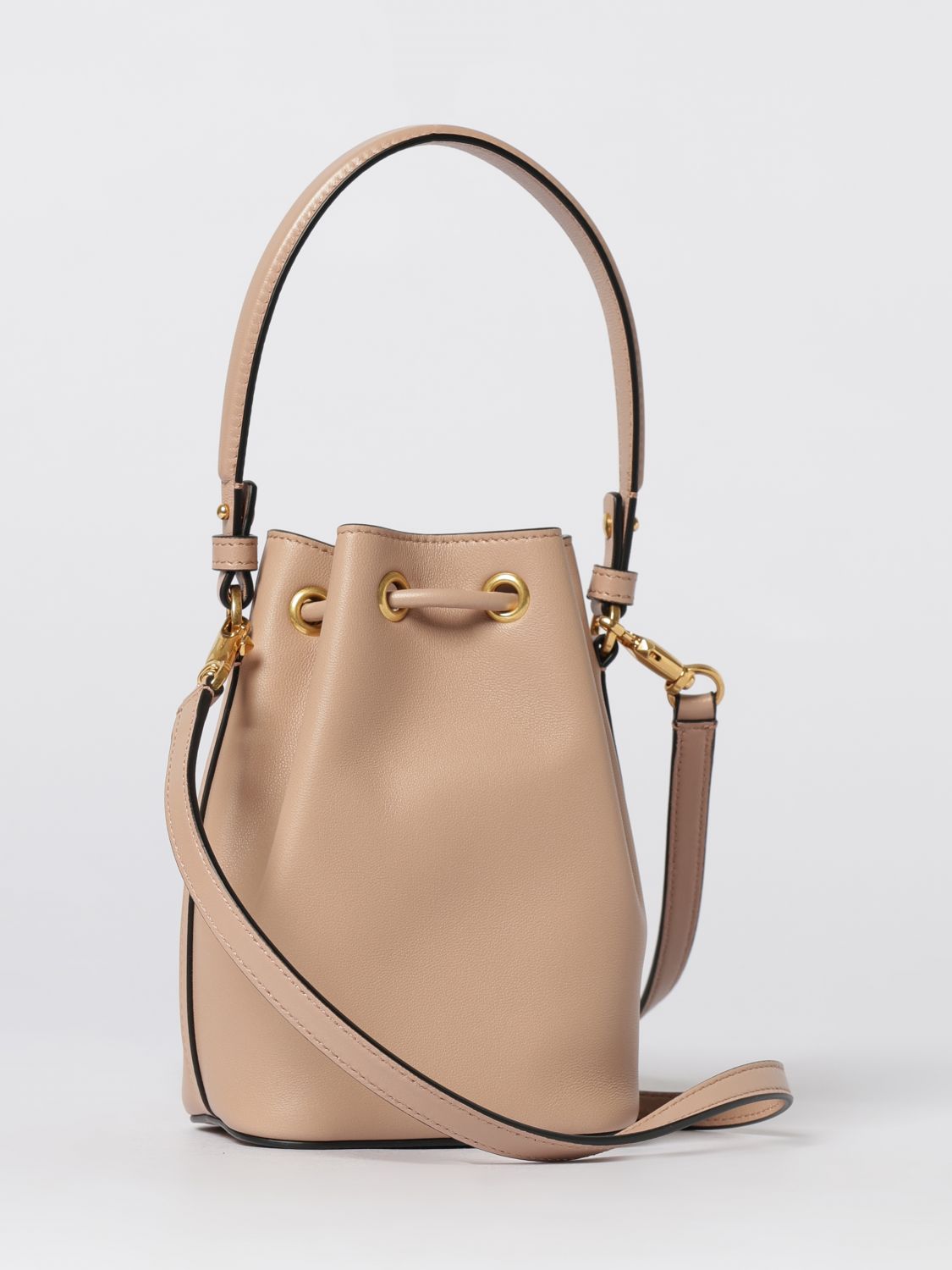 vlogo signature leather bucket bag